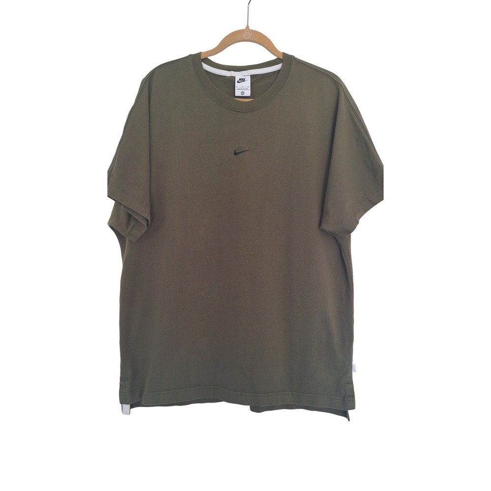 Nike Sportswear‎ Premium Essentials Oversized Tee Olive Green DR8898-326 Mens XL